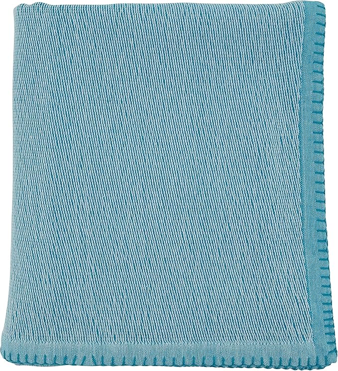Whipstitch Aqua Throw