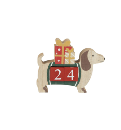 Advent Calendar Printed Wood Block