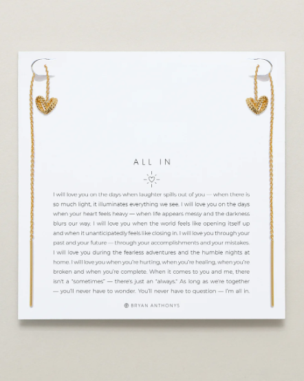 All In Threader Earrings