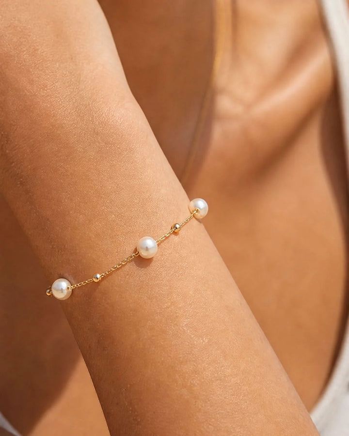 Grit Pearl Beaded Bracelet