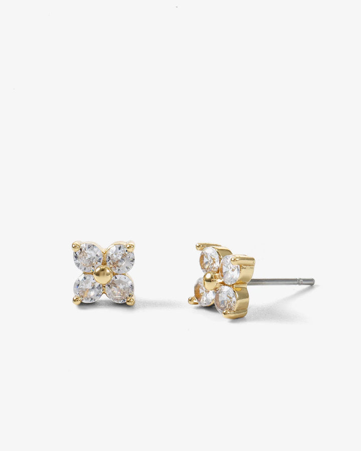 Speed Dial Stud Earring - Gold