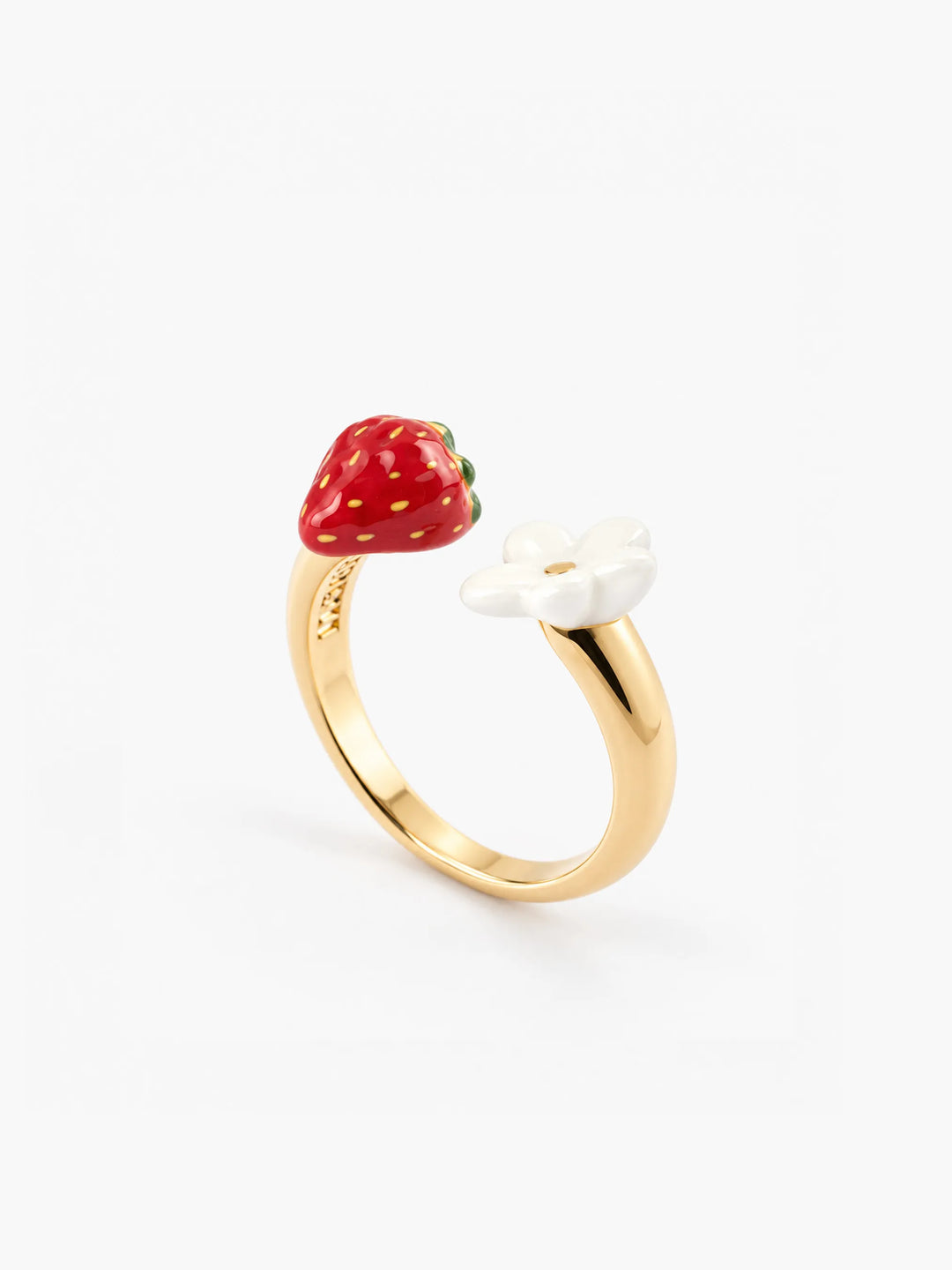 Strawberry & Blossom Face to face Ring