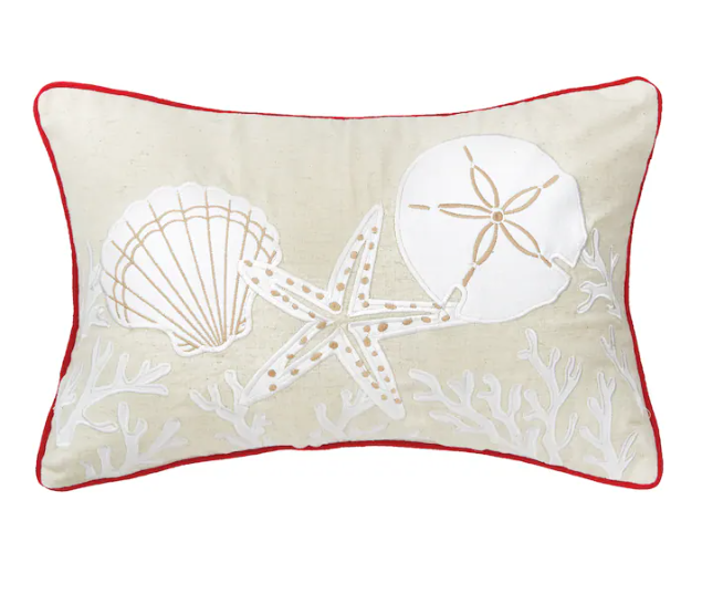 Sanddollar Coral Decorative Pillow