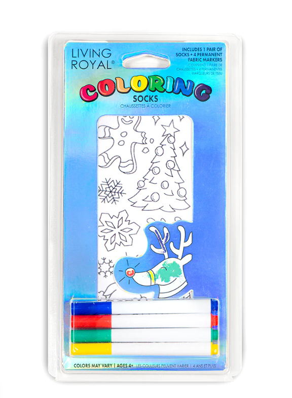 Fun Coloring Socks