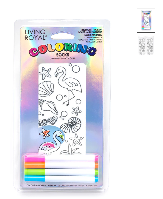 Fun Coloring Socks