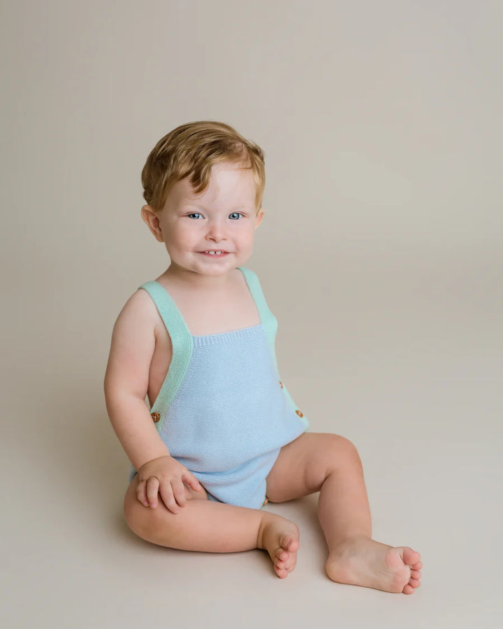 Color Block Bubble Romper