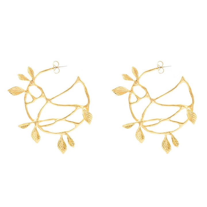 Gold Lemon Tree Earrings