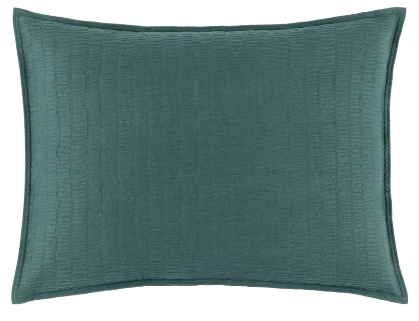 Roark Matelasse Sham / Spruce