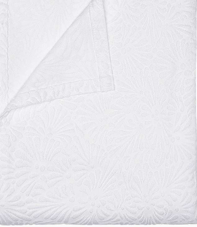 Meera White Coverlet 110 X 92