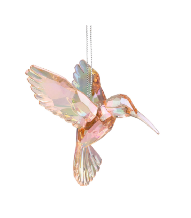 Iridescent  Acrylic Hummingbird Ornament