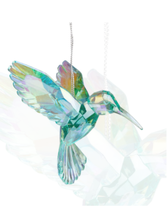 Iridescent  Acrylic Hummingbird Ornament