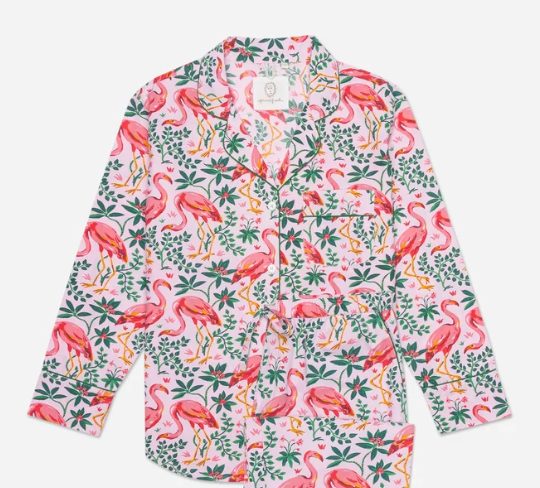 Flock of Flamingos Rose Sleep Shirt