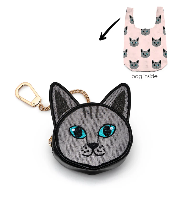 Cat 2 in 1 Bag Charm + Shopper Bag