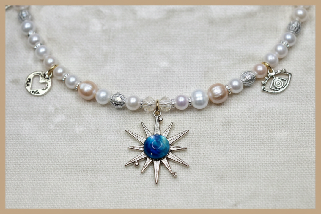 Pearl CELESTIAL Charm Necklace | CPJ