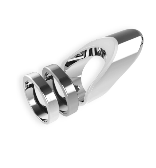 Clio - Vibrating Ring | Silver/Dark Grey