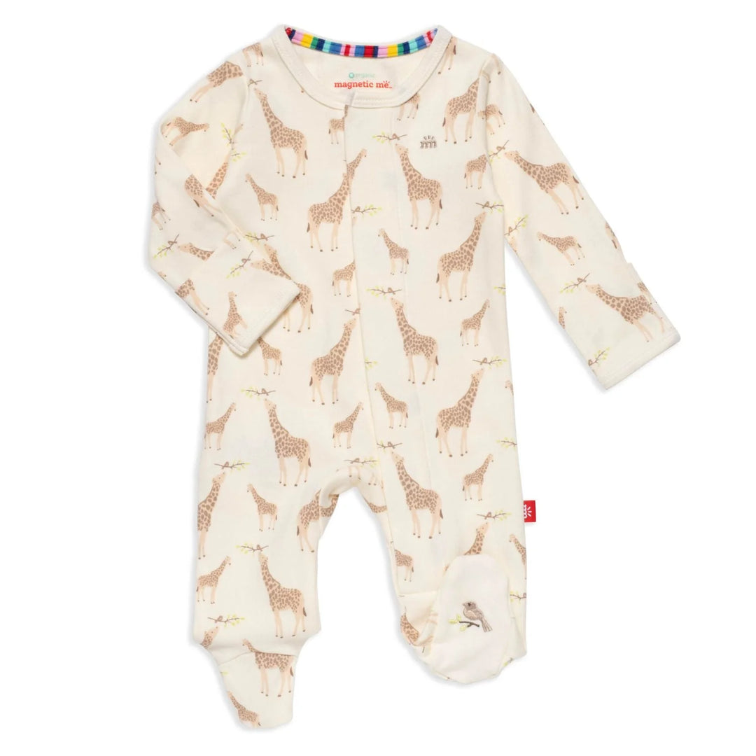 Cream Giraffe Footie