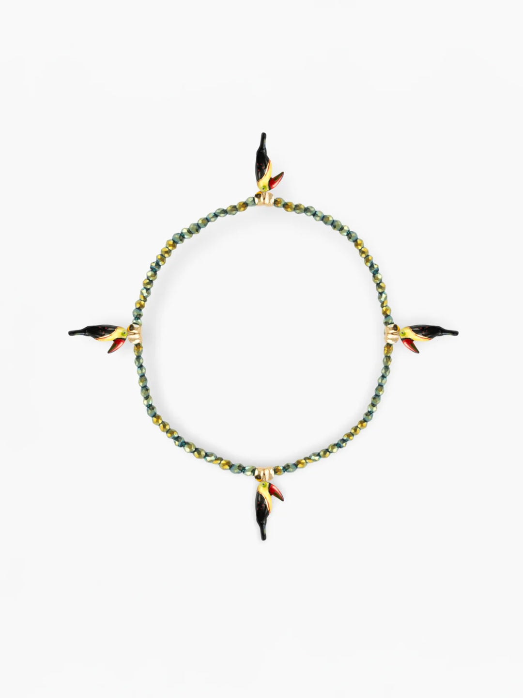 Toucans Hematite Bead   Bracelet