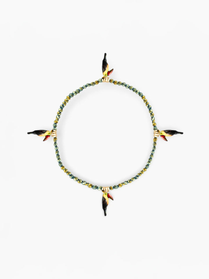 Toucans Hematite Bead   Bracelet