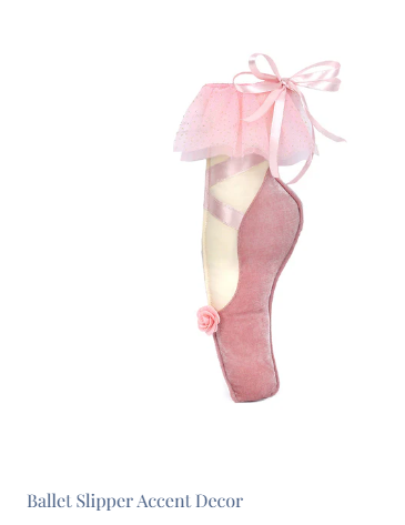 Ballet Slipper Accent Decor