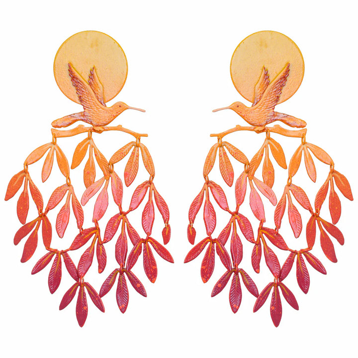 Sunset Tropical Tapestry Earrings