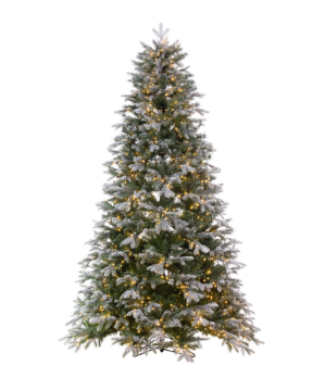 Emerald Mixed Fir Artificial Christmas Tree with Warm White LED Lights, 6.5', 7.5' and 9'