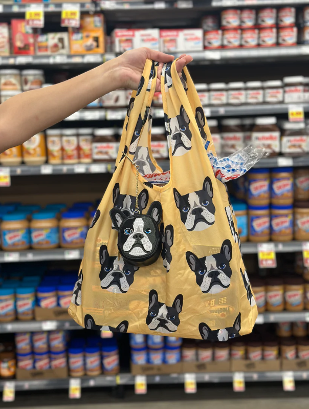 Dog 2 in 1 Bag Charm + Shopper Bag