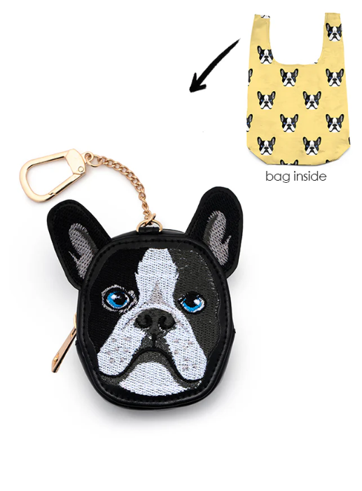 Dog 2 in 1 Bag Charm + Shopper Bag