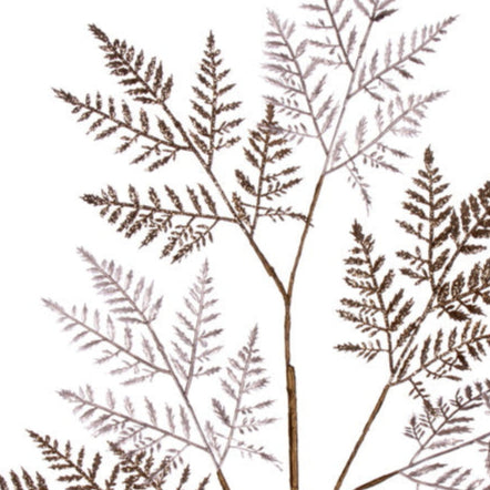 27" Metallic Fern Spray