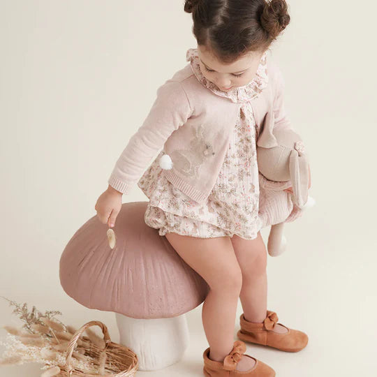 Bunny Knit Baby Cardigan