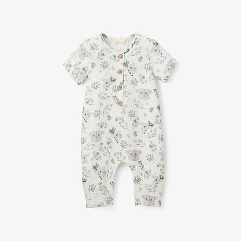 Koala Print Short Set Jumpsuit