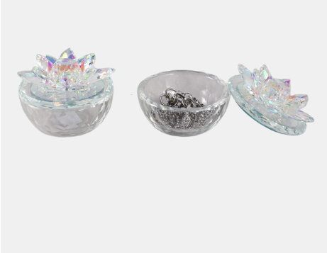 Glass Trinket Box Clear