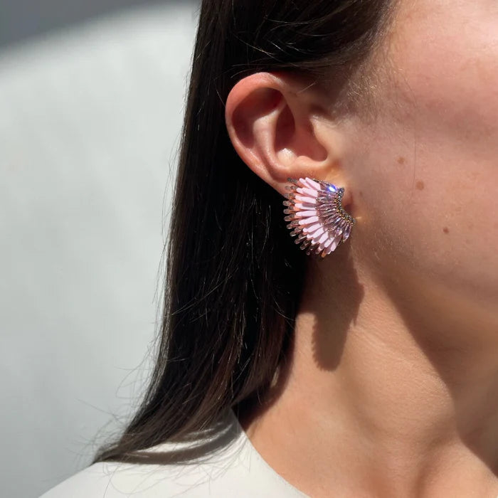 Lux Mini Madeline Light Pink Earrings