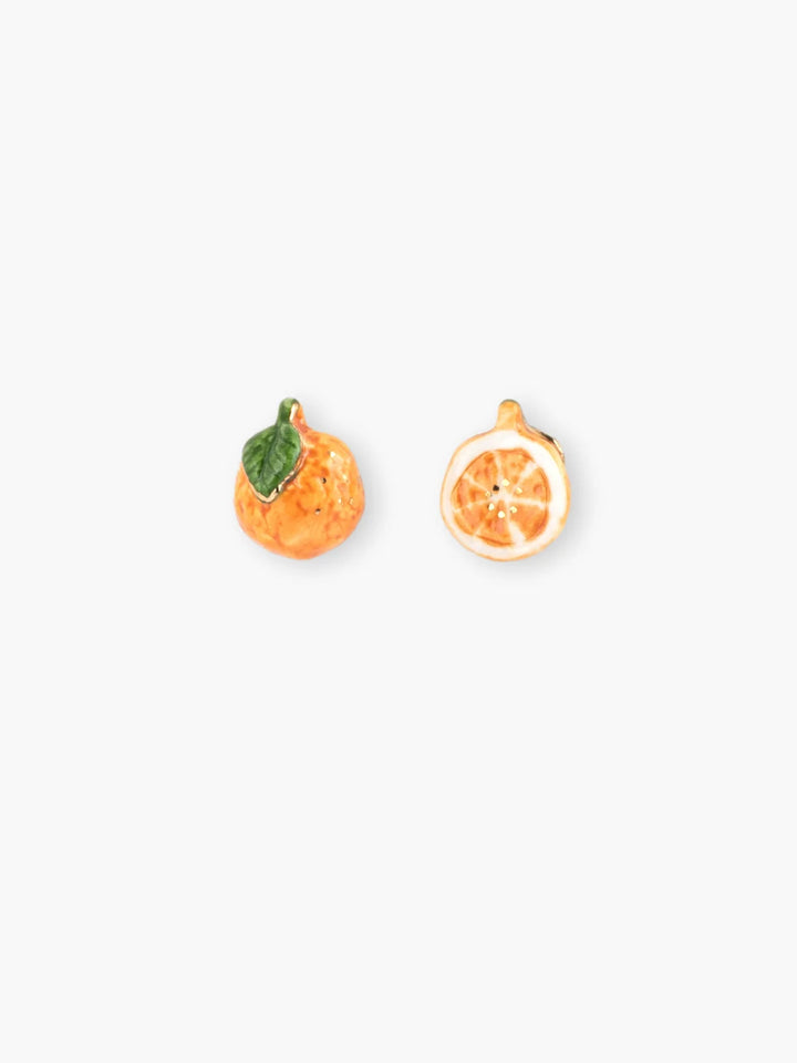 Orange Stud Earrings