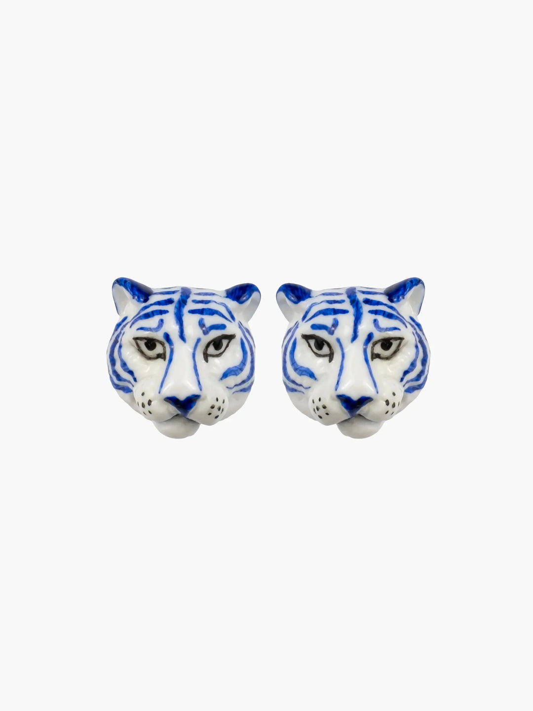 Blue Tiger Stud Earrings