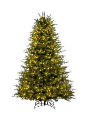 Georgian Fraser Fir Artificial Pre-Lit Christmas Tree, 6.5' and 7.5'