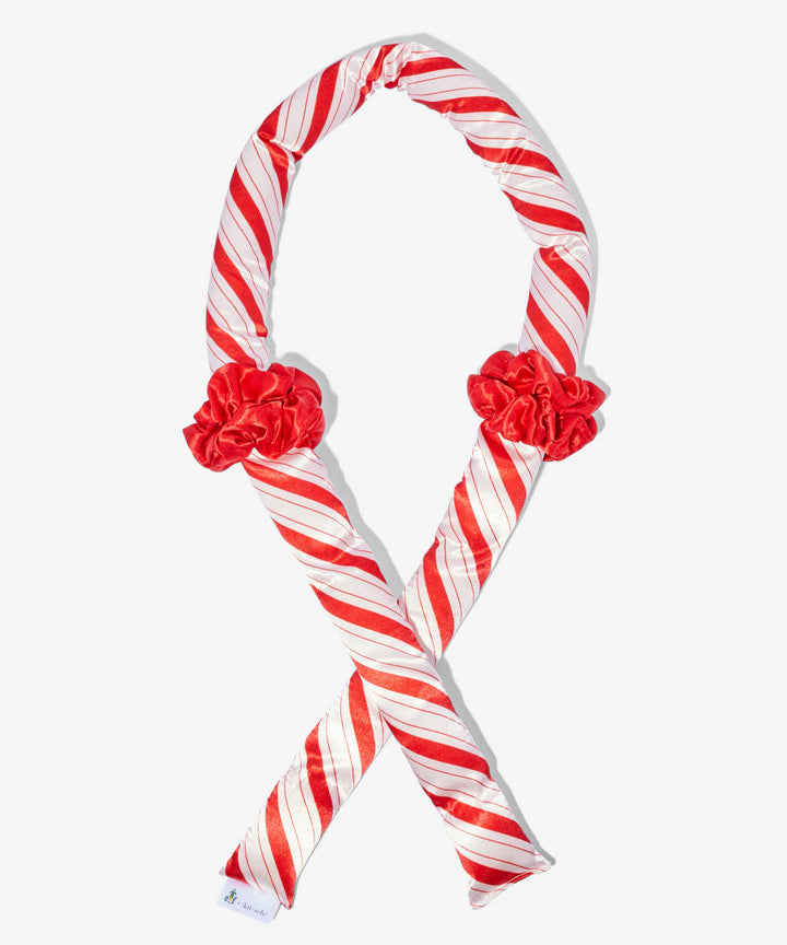 Candy Cane Elf x Kitsch Satin Heatless Curling Set