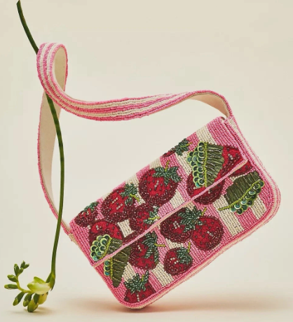 Cherries Beaded Shoulder Bag
