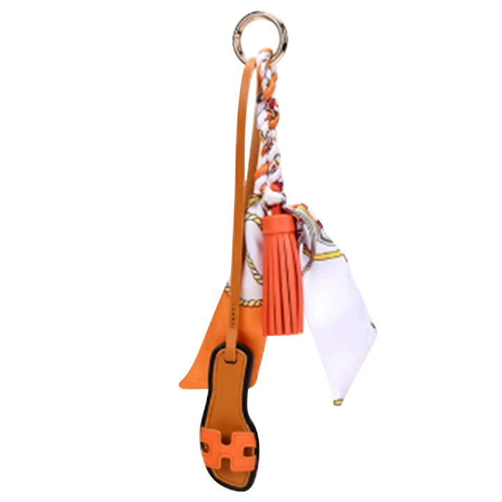 Mini Designer Sandal w/ scarf purse Charm