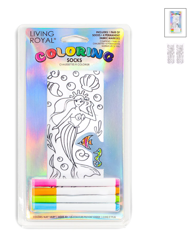 Fun Coloring Socks