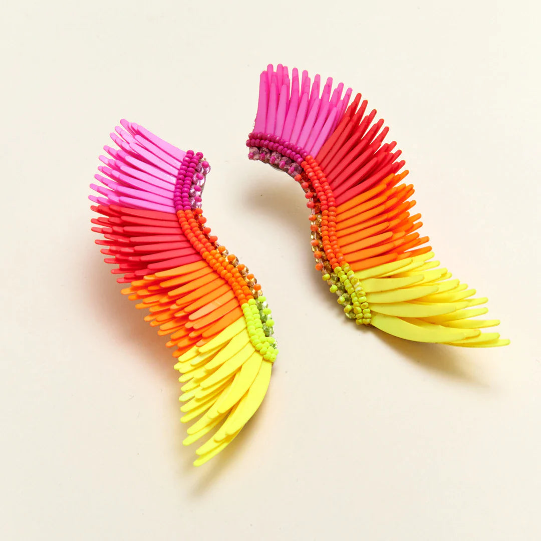 Madeline Pink and Yellow Earrings