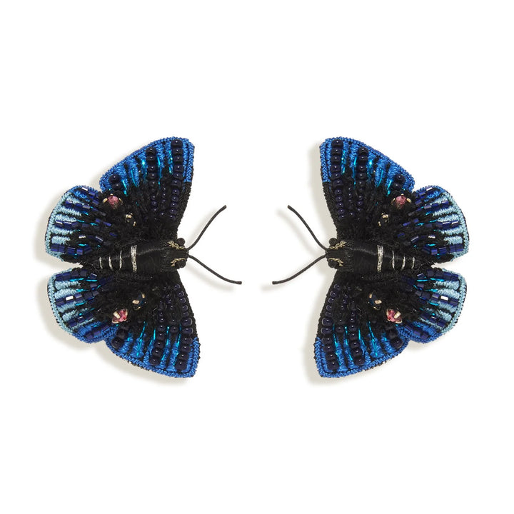 Mystic Butterfly Dark Blue Studs