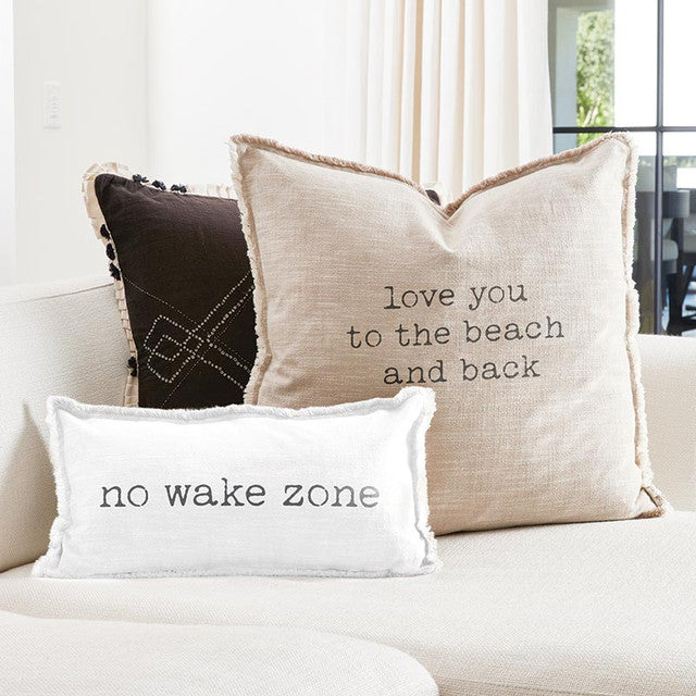 No Wake Zone Lumbar Decorative Pillow