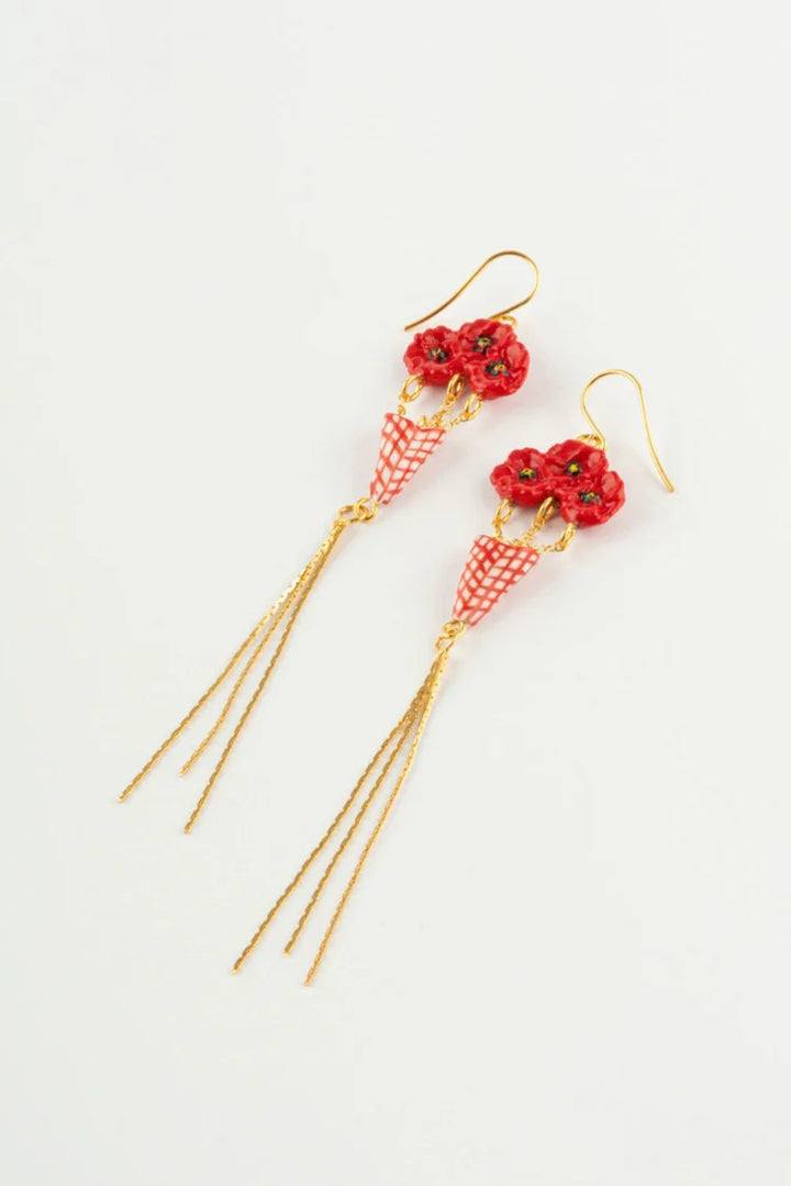 Poppies Bouquet Earrings