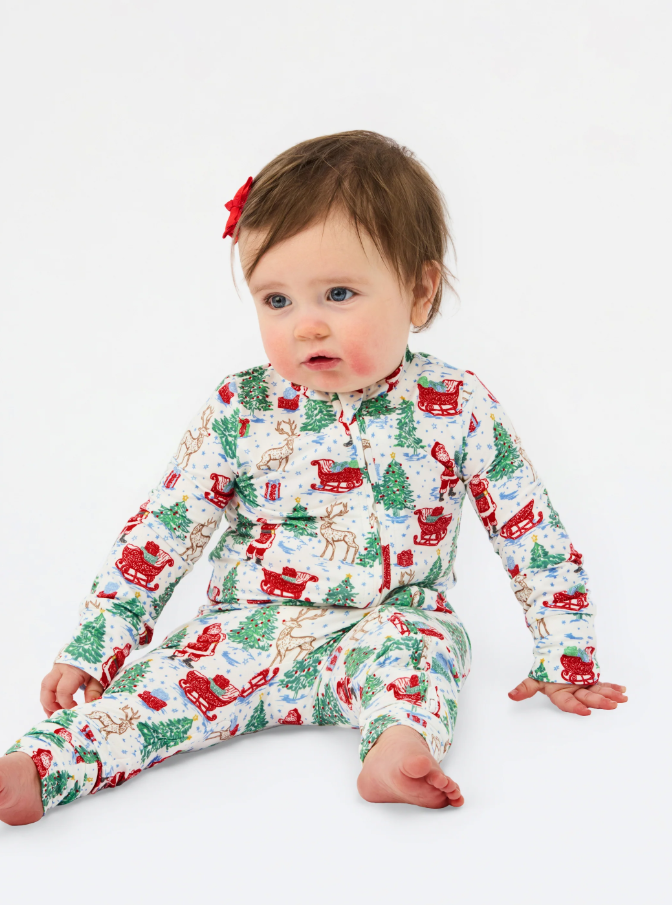 Tidings & Toile Baby Pajama Onesie