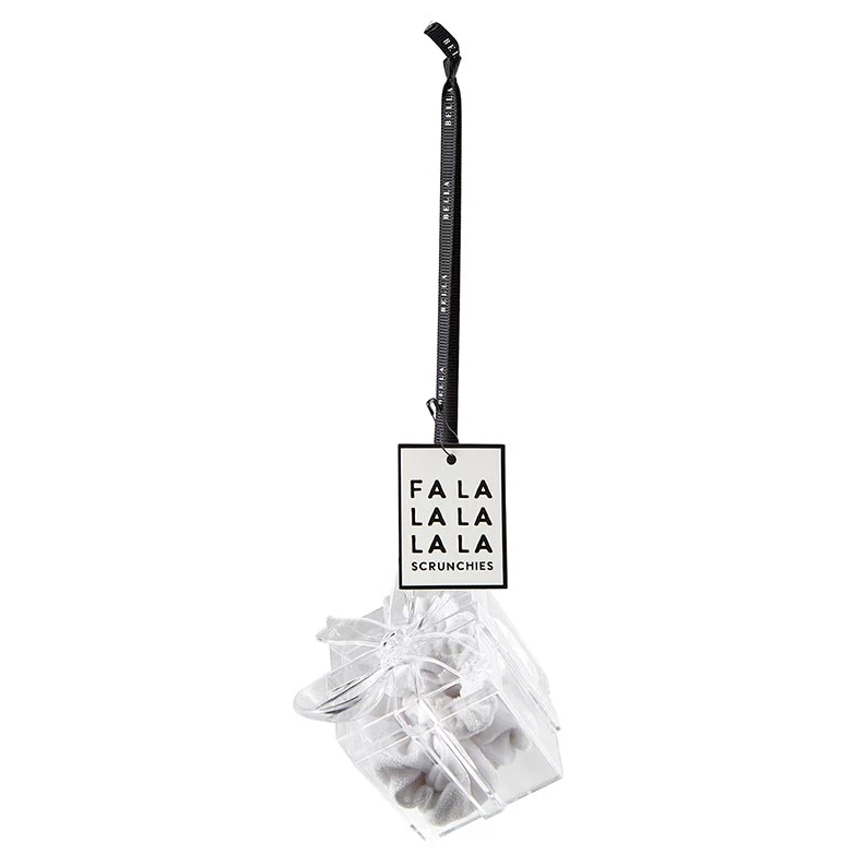 Velvet Present Ornament Scrunchie