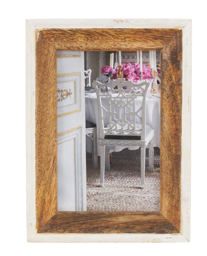 Distressed Wood Photo Frame
