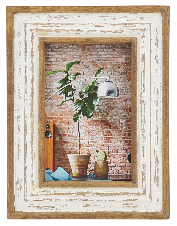 Distressed Wood Photo Frame