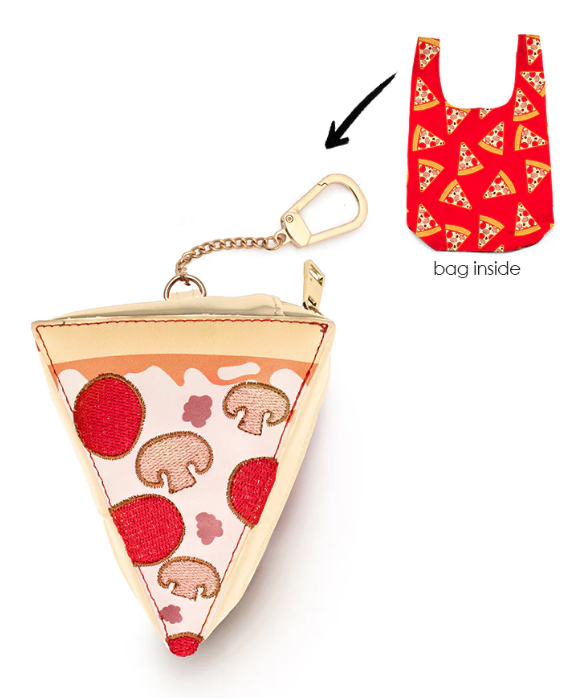 Pizza 2 in 1 Bag Charm + Shopper Bag