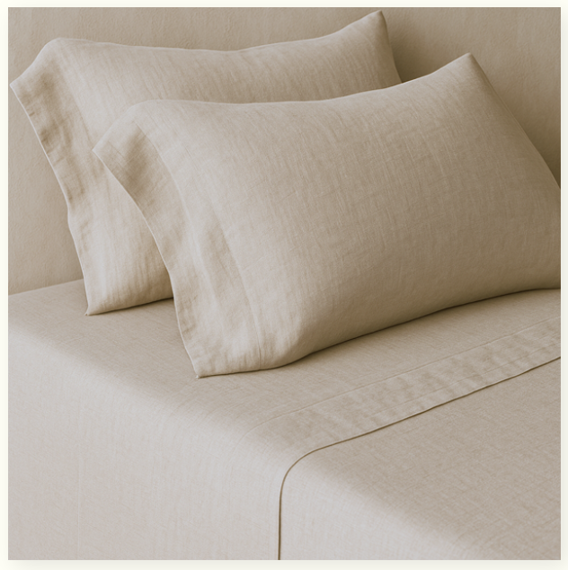 Linen | Cotton Blend Solid Sheet Set