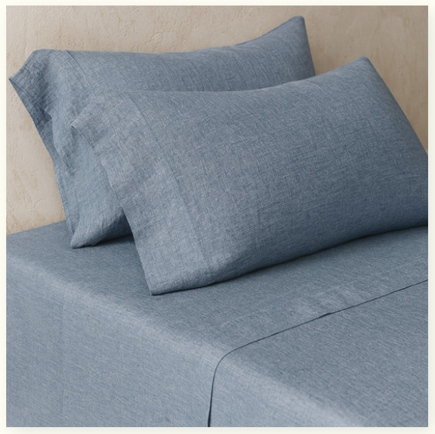 Linen | Cotton Blend Solid Sheet Set